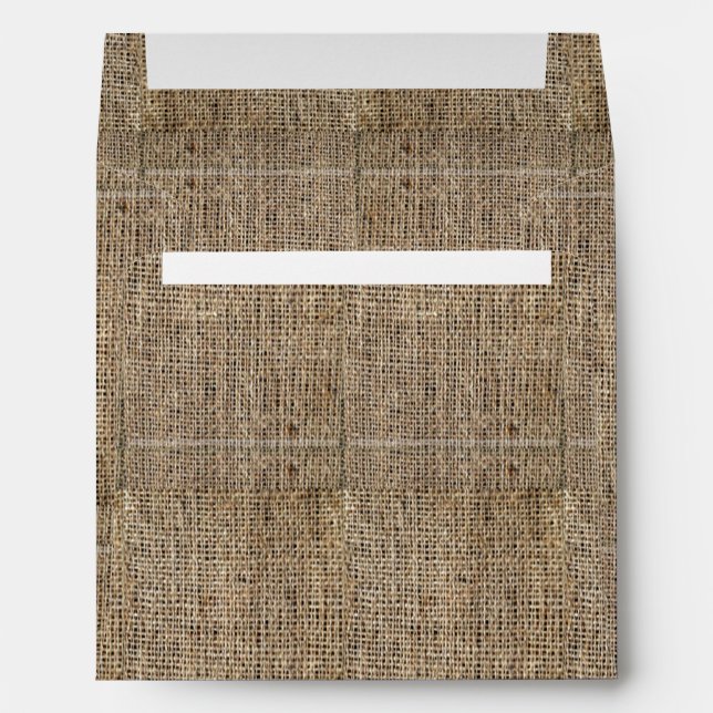Enveloppe Motif Burlap Pays (Dos (Bas))