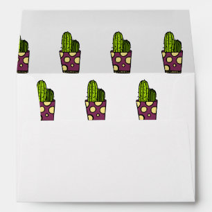Enveloppe Motif Cactus