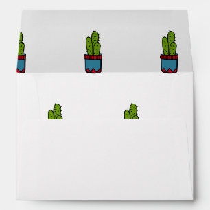 Enveloppe Motif Cactus