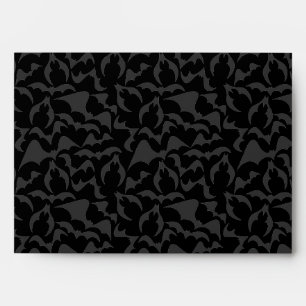Enveloppe Motif Chauve-Souris Vampire Gothique
