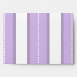 Enveloppe Motif Chic Lavande Violet Et Blancs
