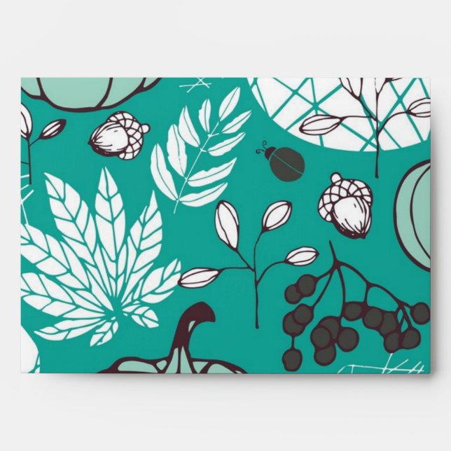 Enveloppe motif citrouille (Devant)