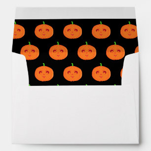 Enveloppe Motif Citrouille Halloween