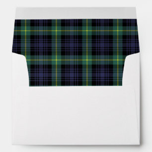 Enveloppe Motif Classique Tartan à Carreaux