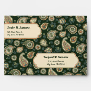 Enveloppe Motif Cypress Paisley