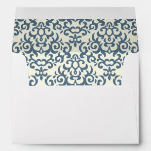 Enveloppe Motif Damas sur le arrière - plan de gradient 2