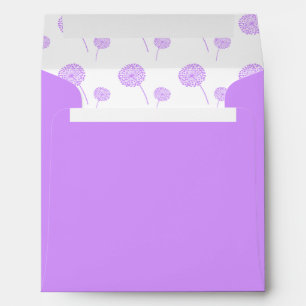 Enveloppe Motif Dandelion violet