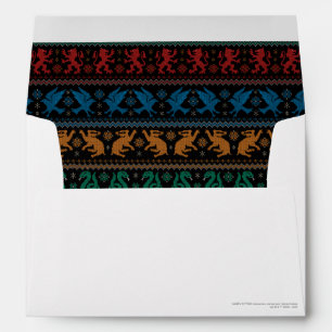 Enveloppe Motif de broderie au point de croix Animaux de la