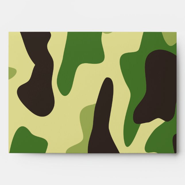 Enveloppe Motif de camouflage kaki (Devant)