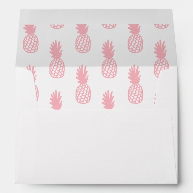 Enveloppe Motif de corail d'ananas (Dos (Bas))