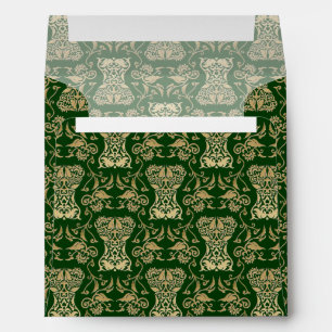 Enveloppe Motif de Damas de Corse Florale