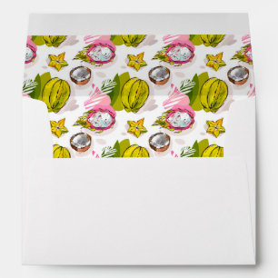 Enveloppe Motif de fruit texturisé par carte blanche