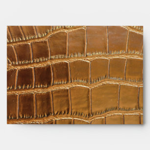 Enveloppe Motif de la peau des animaux en cuir de crocodile