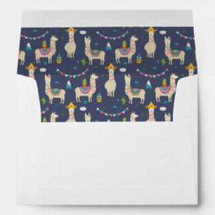 Enveloppe Motif de lama de célébration