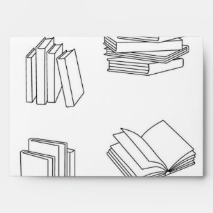 Enveloppe Motif de livre