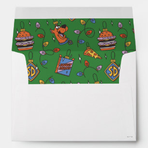 Enveloppe Motif de lumières de snack de vacances Scooby-Doo