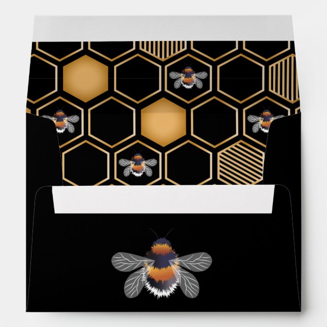 Enveloppe Motif de nid d'abeille (Dos (Bas))