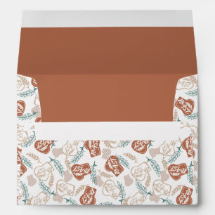 Enveloppe Motif de pain grillé