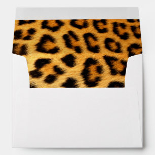 Enveloppe Motif de peau à impression léopard
