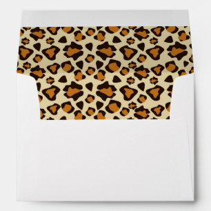 Enveloppe motif de peau de guépard