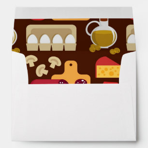 Enveloppe Motif de pizza