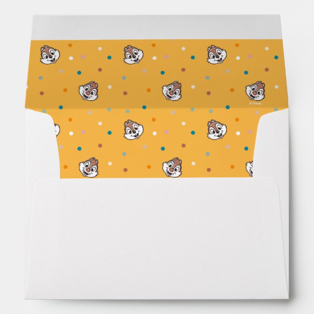 Enveloppe Motif de points de puces et de puces (Dos (Bas))