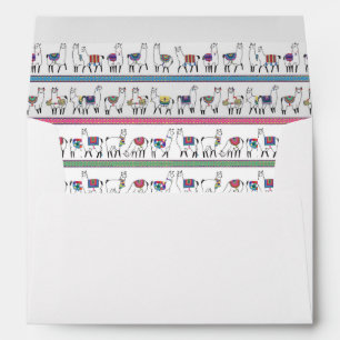 Enveloppe Motif de rayure de lama