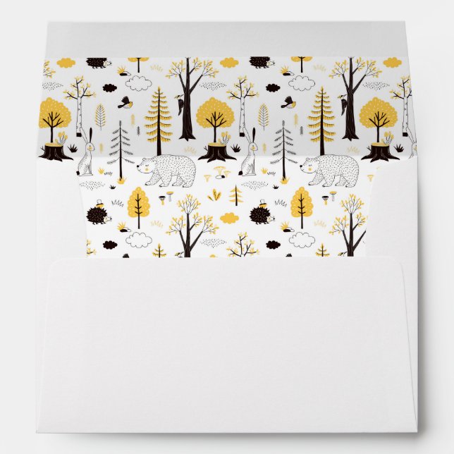 Enveloppe Motif de scène de Golden Woods (Dos (Bas))