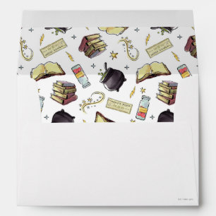 Enveloppe Motif de sorts et de livres HARRY POTTER™