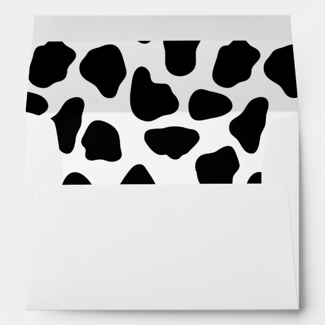 Enveloppe motif de vache (Dos (Bas))
