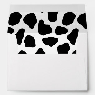 Enveloppe motif de vache