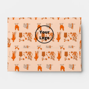 Enveloppe Motif d'entreprise agricole orange