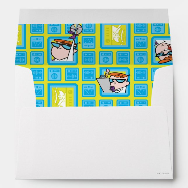 Enveloppe Motif des expériences de laboratoire de Dexter (Dos (Bas))