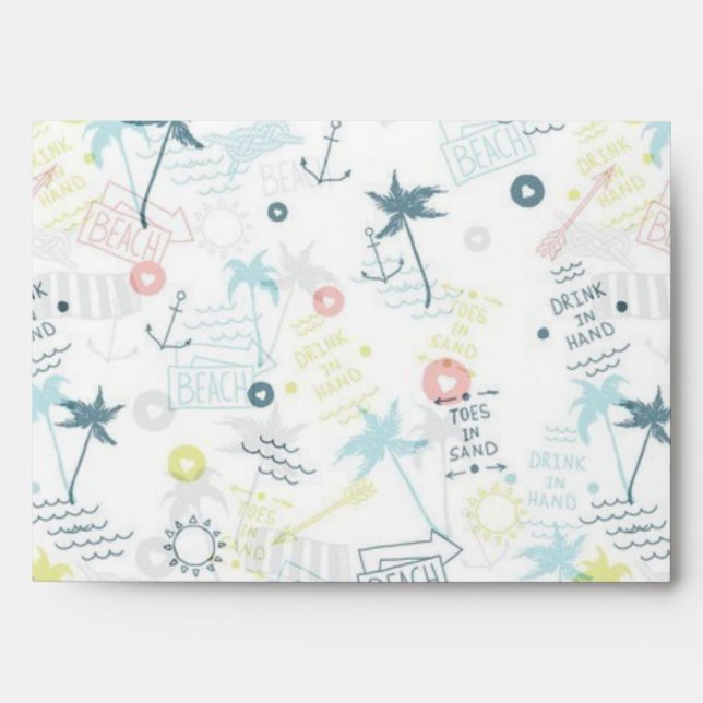 Enveloppe Motif d'été (Devant)