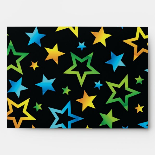 Enveloppe Motif d'étoiles (Devant)