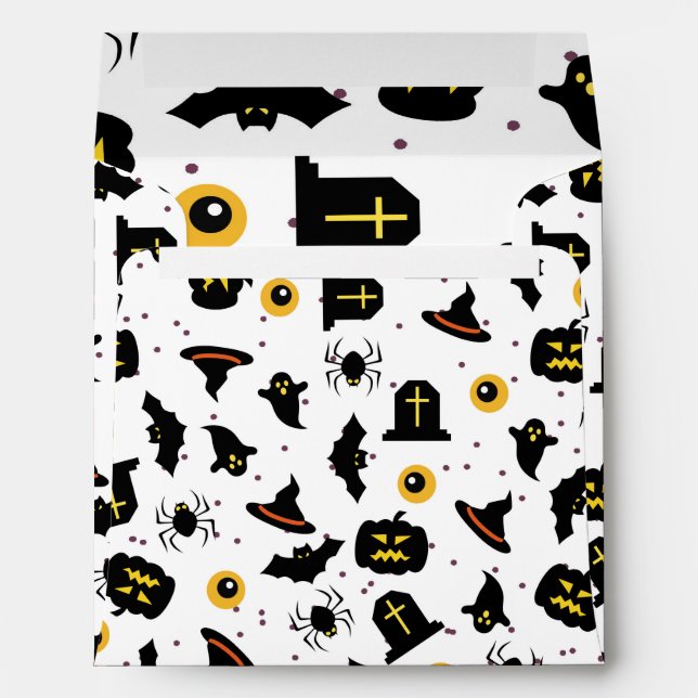 Enveloppe Motif d'Halloween (Dos (Bas))