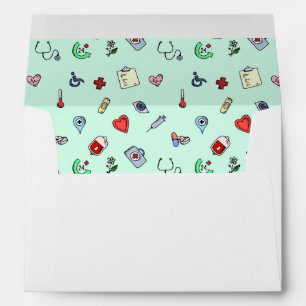 Enveloppe Motif d'icône Médicale