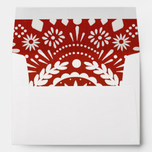 Enveloppe Motif d'intérieur de style de Papel Picado de
