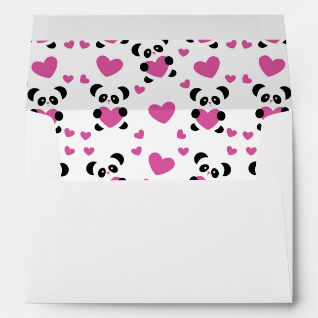 Enveloppe Motif du Jour de l'Amour (Dos (Bas))