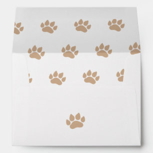 Enveloppe Motif Empreinte de patte