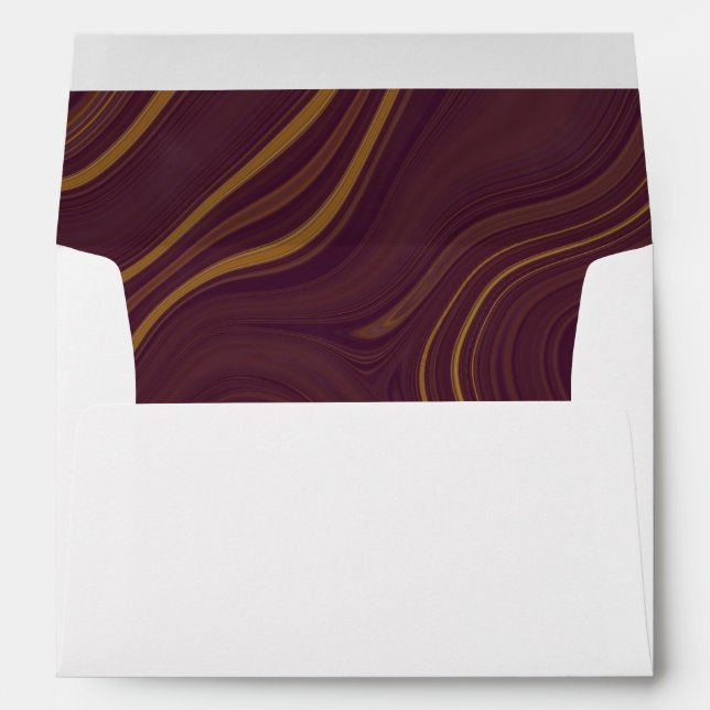 Enveloppe Motif en marbre doré de Bourgogne Mariag (Dos (Bas))