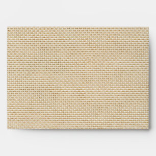 Enveloppe Motif Faux burlap