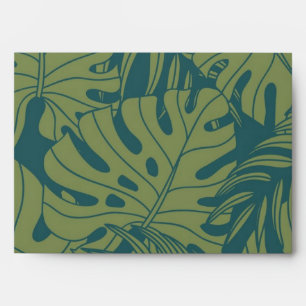 Enveloppe motif feuille
