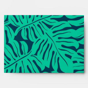 Enveloppe motif feuille