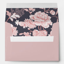 Motif floral en Mariage rose et gris