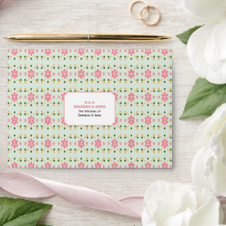Enveloppe Motif floral pastel mignon sans couture rose doux