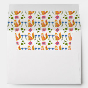 Enveloppe Motif floral rusé assez en pastel