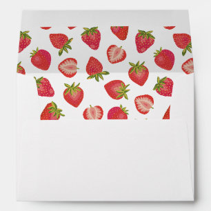 Enveloppe Motif fraise