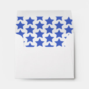 Enveloppe Motif Fun Navy Blue Stars
