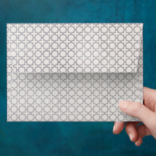 Enveloppe Motif géométrique beige islamique